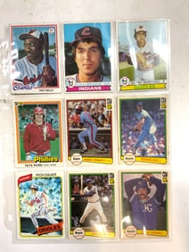 Lot 9 Vintage Assorted Baseball Cards
