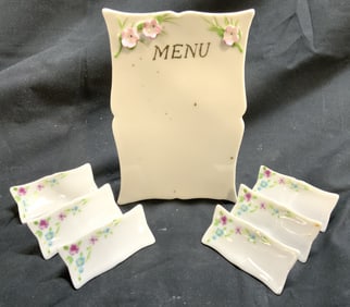 LILLIAN VERNON Porc Placecard Holders & Menu Board