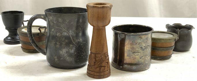 Lot 7 Vessels, Pairpoint MFGco, Onieda & More