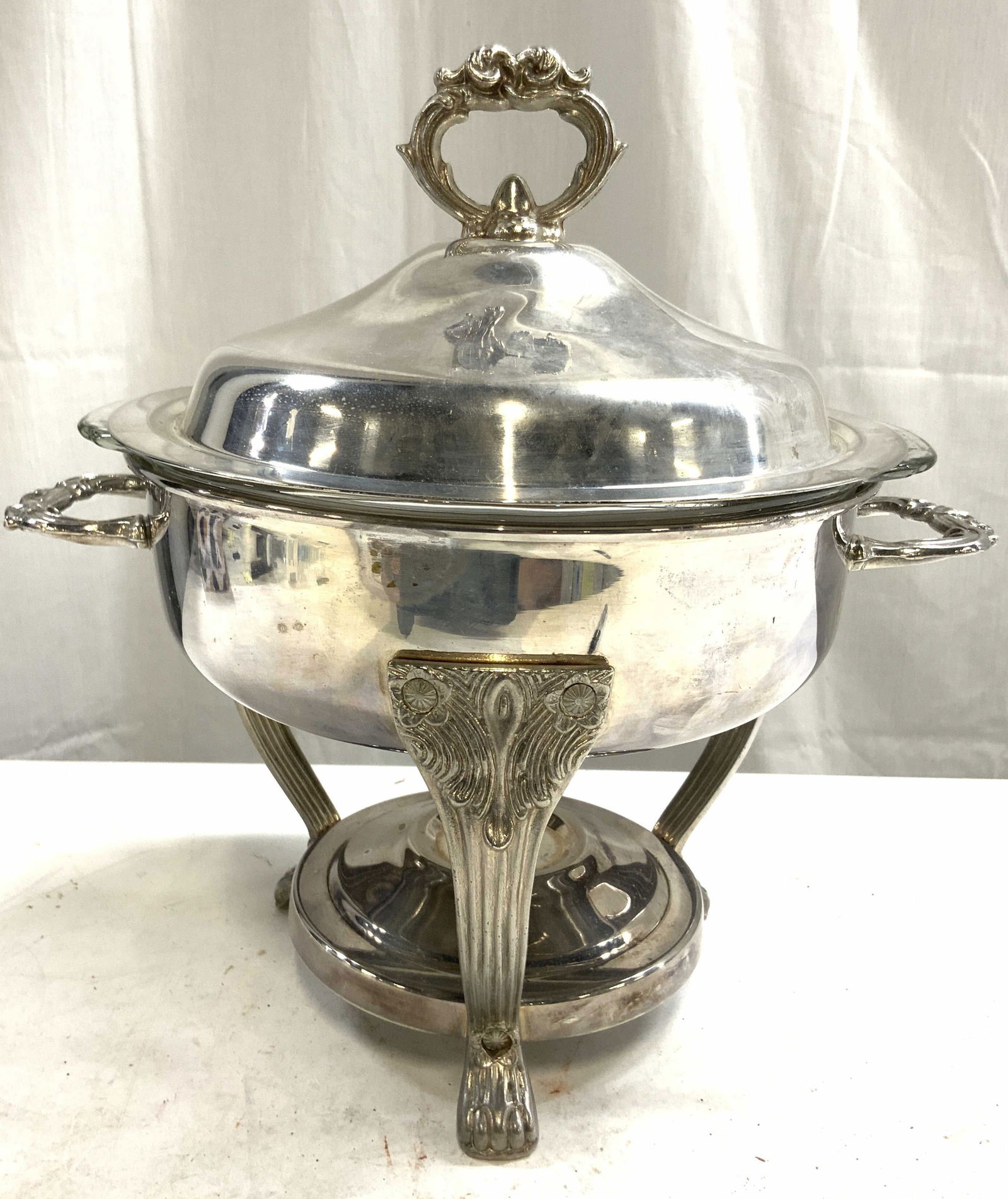 ENGLISH SILVER MFG CORP Silv Pl Chafing Dish (1 of 9)
