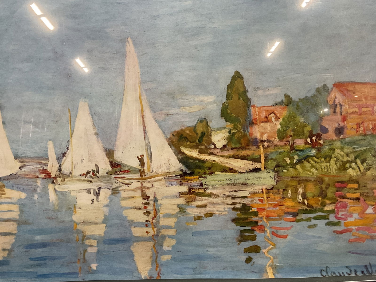 Framed Claude Monet Regatta Fine Art Print (1 of 6)