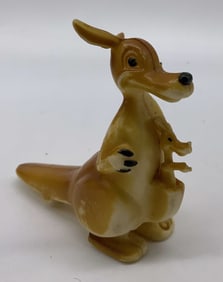 Vntg Mother Kangaroo & Baby Walker Toy HONG KONG