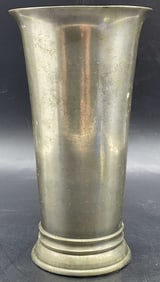 RESTORATION HARDWARE Silver Tone Metal Vase