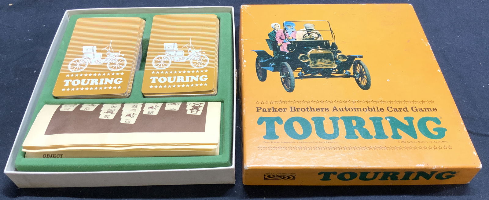 Parker Bros Vtg Automobile Card Game W Box 1965 US (1 of 9)