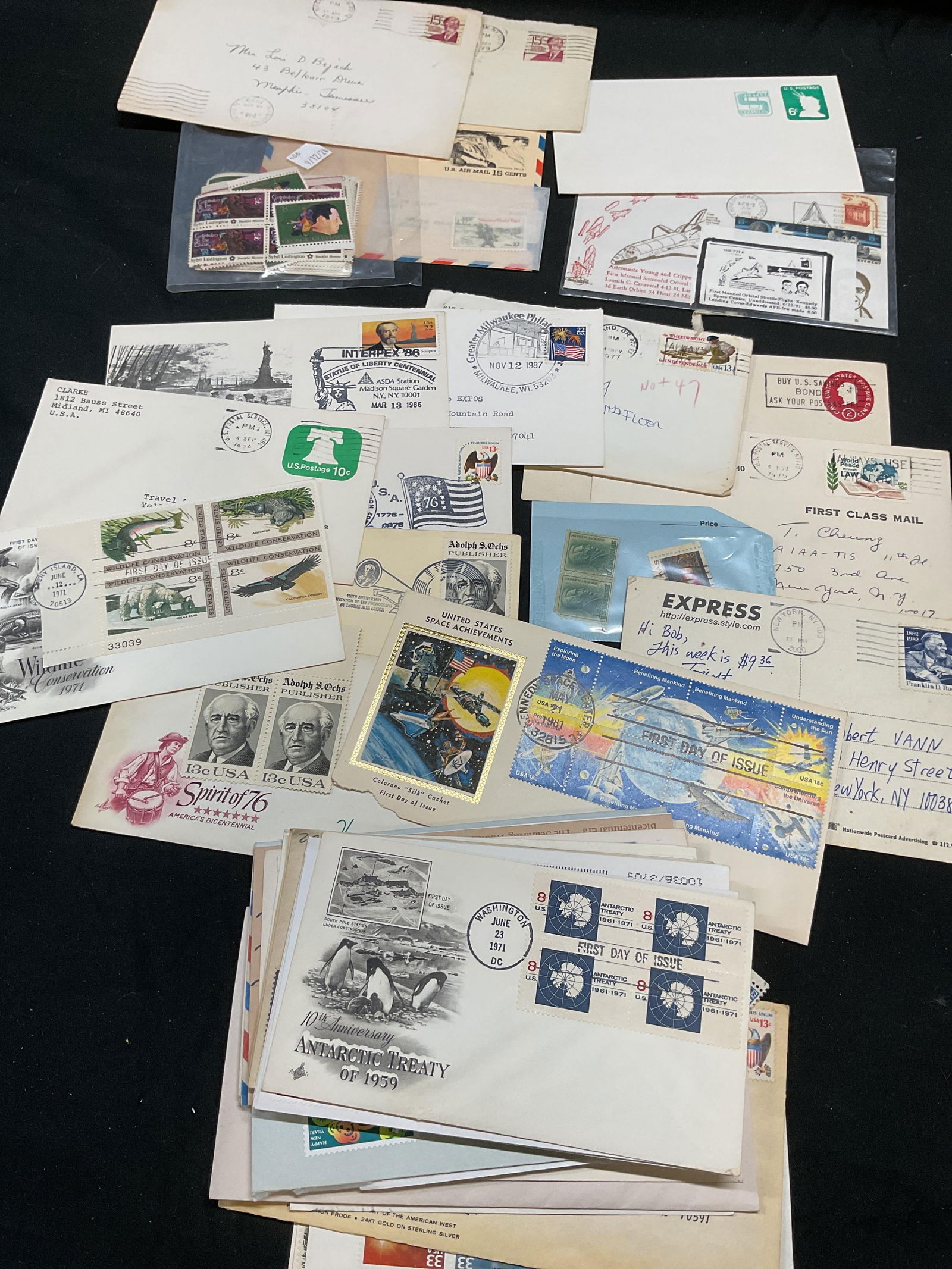Group 50+ Vtg Stamps & First Day Covers USA (1 of 8)