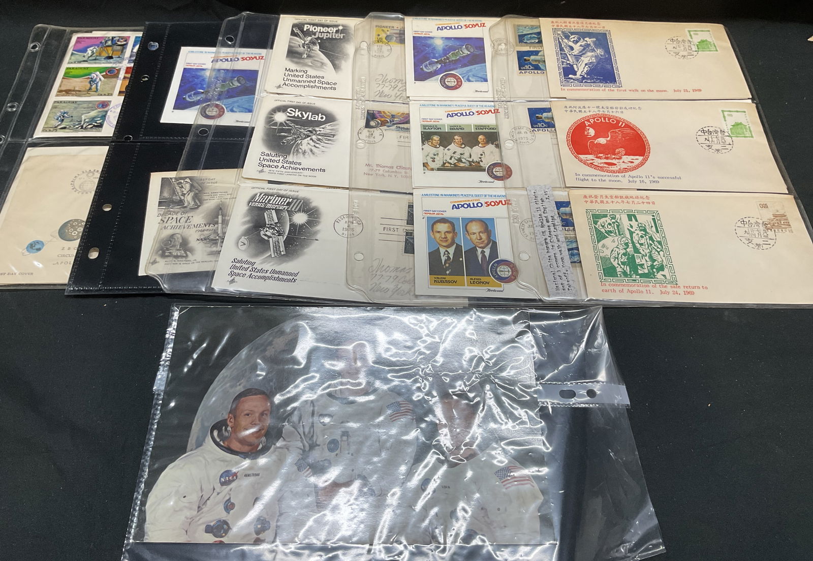 Group Lot Vtg Apollo Mission 1st Issue Covers + (1 of 7)