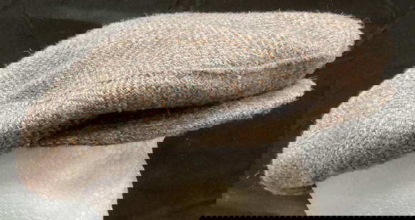 Vintage Grey Wool Hat USA: Vintage grey woven wool hat. Made in USA. Size X Large. Some wear including rubbing and pilling. Hat, vintage hat, wool hat, woven hat, grey hat, mens hat, accessories, fashion accessories, wearables,