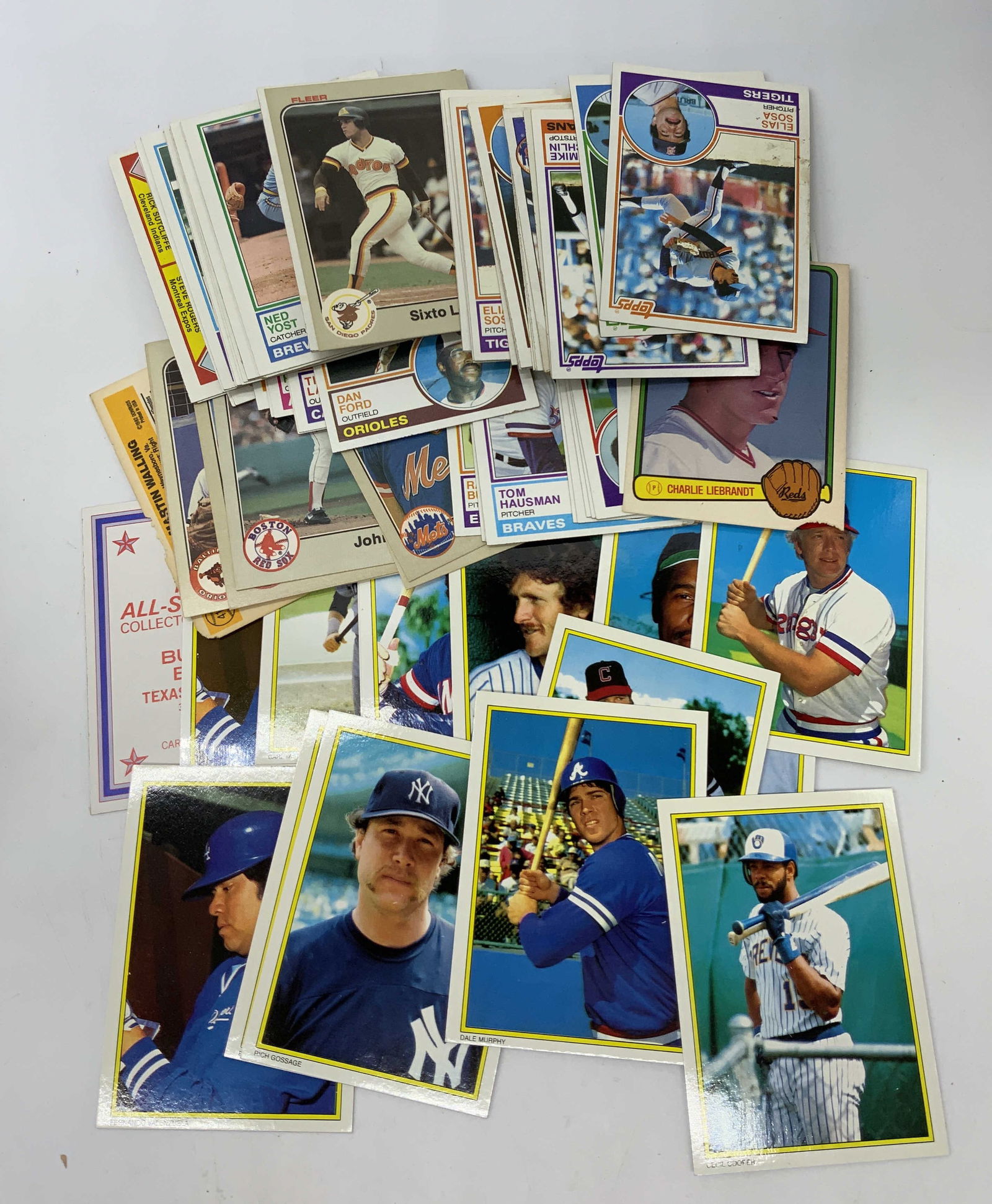 Lot 80+ 1983 Fleer, TOPPS Assortment Baseball Cards (1 of 10)