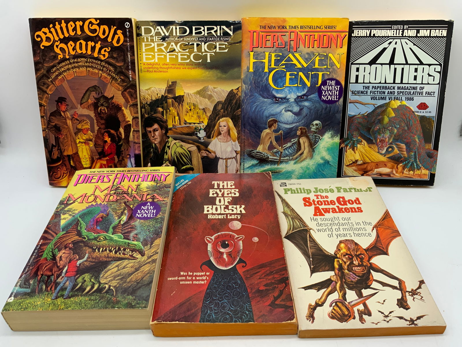 7 Science Fiction Novels 1960s-1980s ANTHONY+ (1 of 15)
