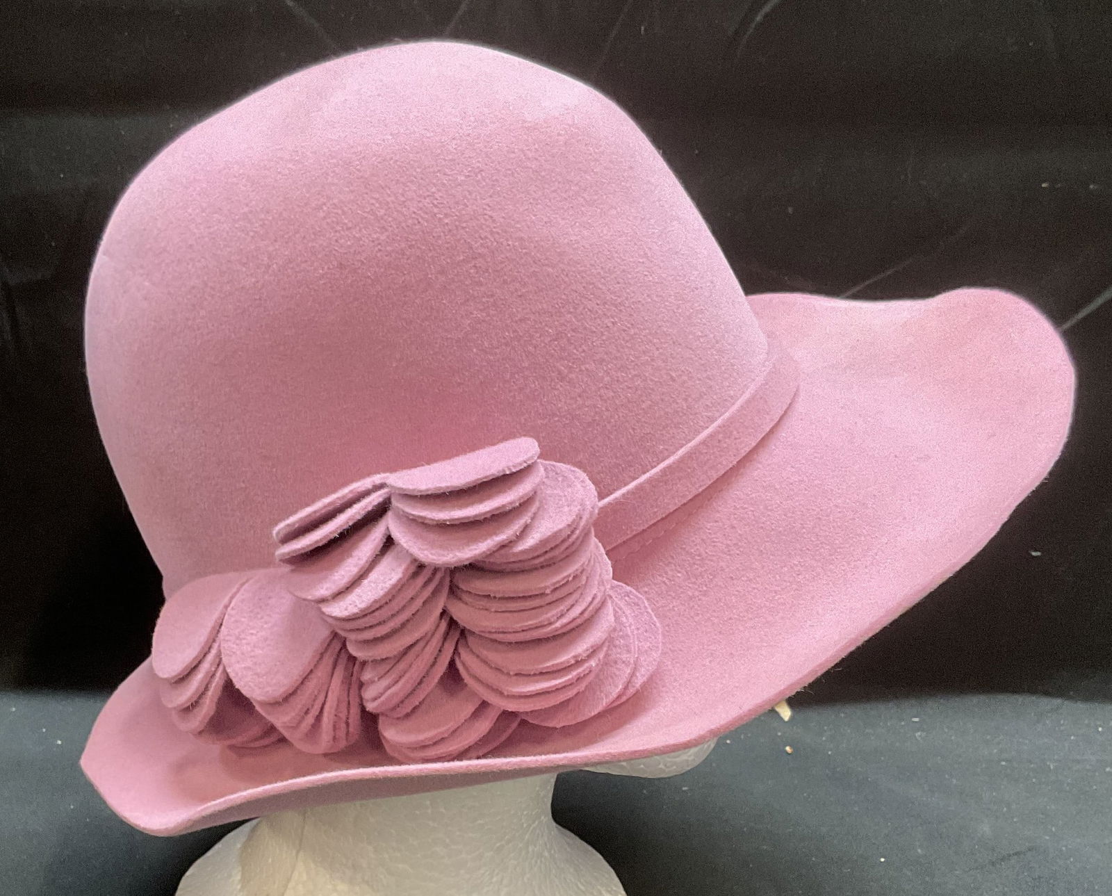 Helen Kaminski Australia Pink Rabbit Fur Hat (1 of 7)