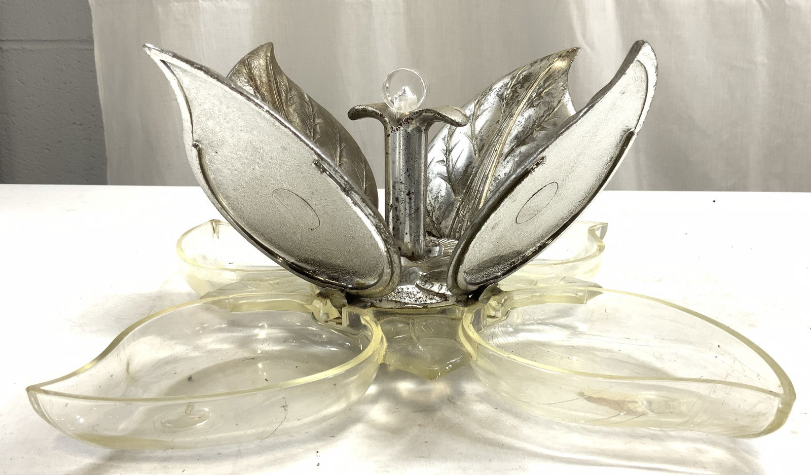 KAROFF ORIGINAL MCM Leaf Nut Serv Dish (1 of 7)