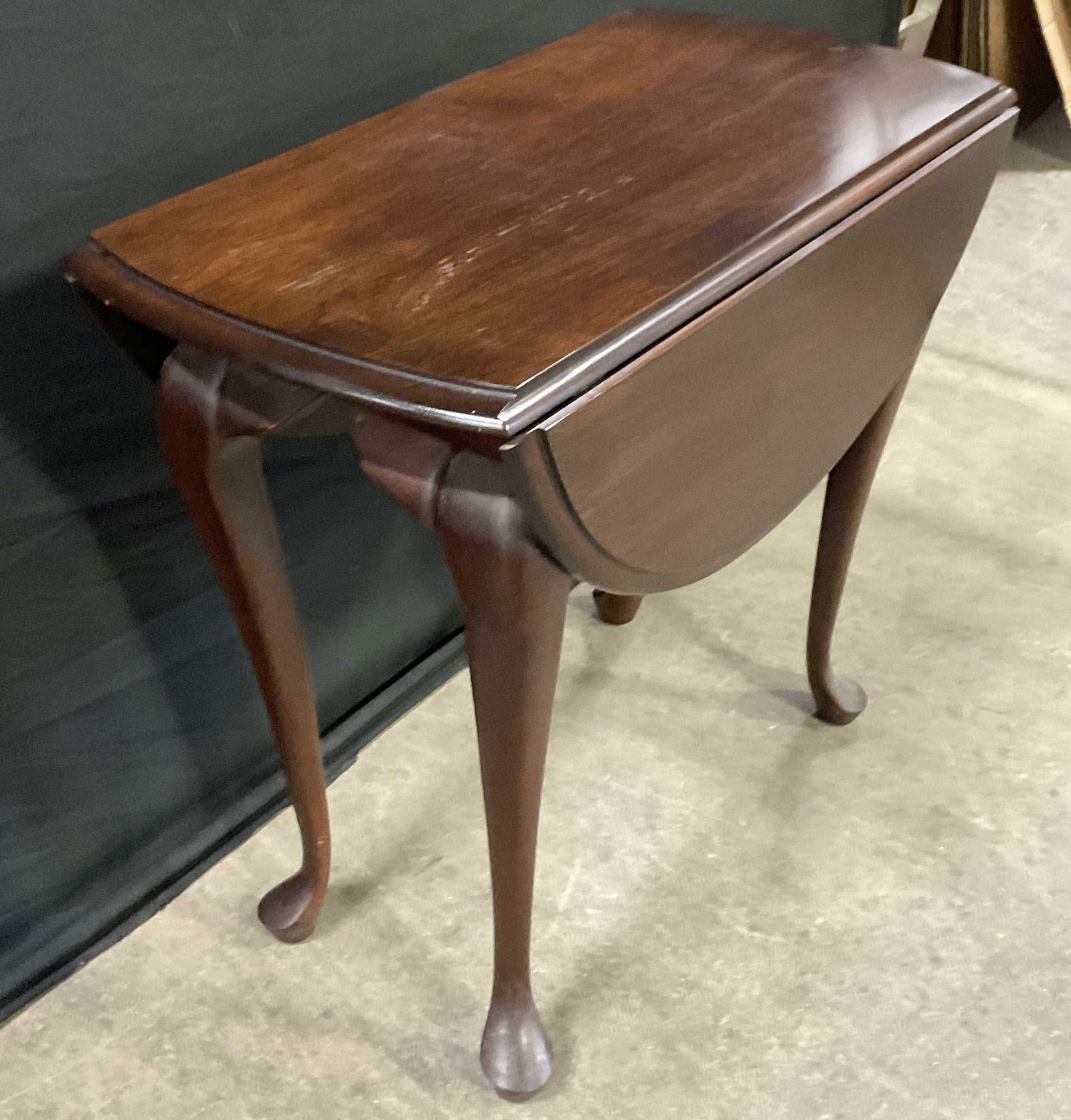 Vintage Wooden Drop Lead Side Table (1 of 8)