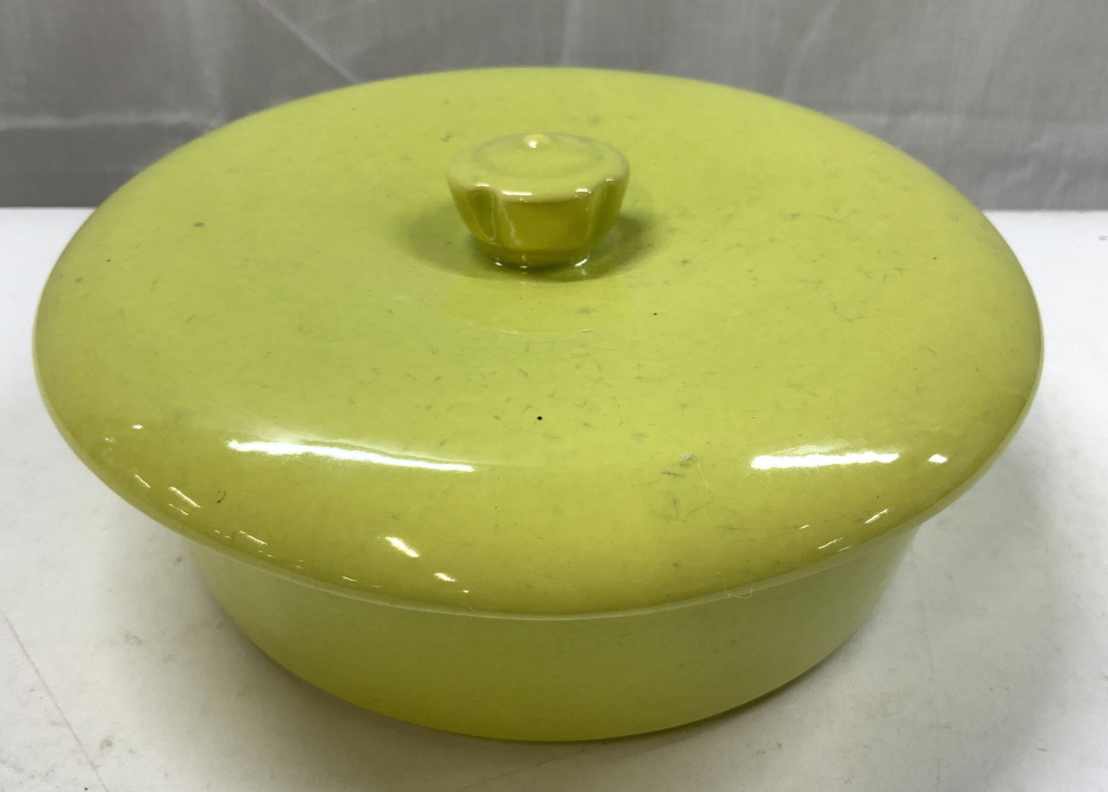 Lime Ceramic Casserole Baking Dish W Lid (1 of 6)