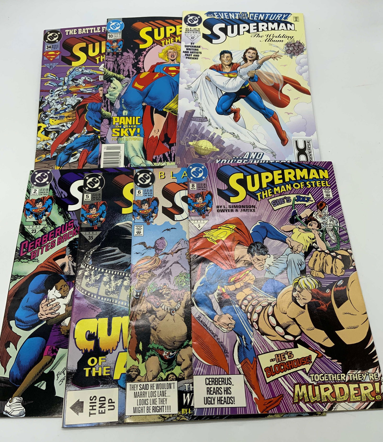 7 DC Superman The Man of Steel 1990s Comic Books (1 of 15)
