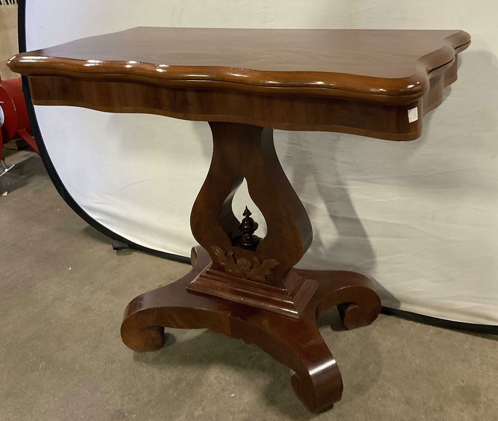 Vintage Empire Style Swivel Top Wooden Game Table (1 of 12)