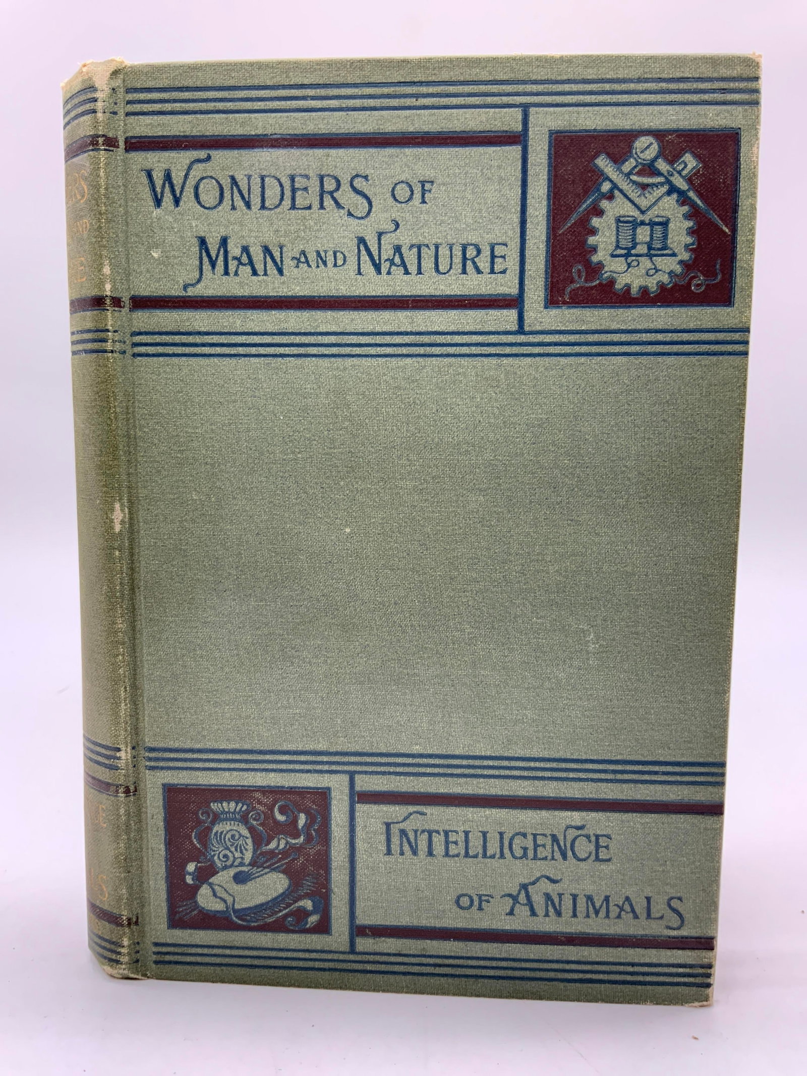 Antq Wonders of Man & Nature Illustr Bk 1885Menault: Wonders of Man & Nature Illustr Book 1885 ERNEST Antique hardcover book by Ernest Menault. Wonders of Man & Nature. The Intelligence of Animals with Illustrative anecdotes. Published in 1885. Book fea