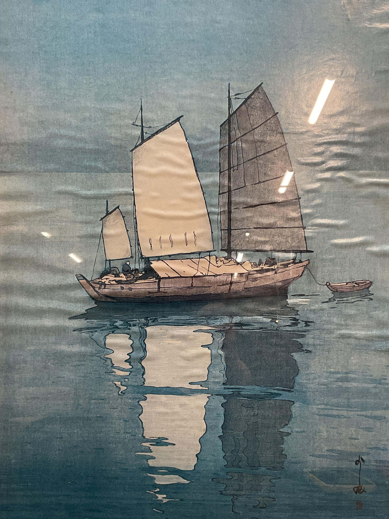 Hiroshi Yoshida Sailing Boats Lithograph (1 of 6)
