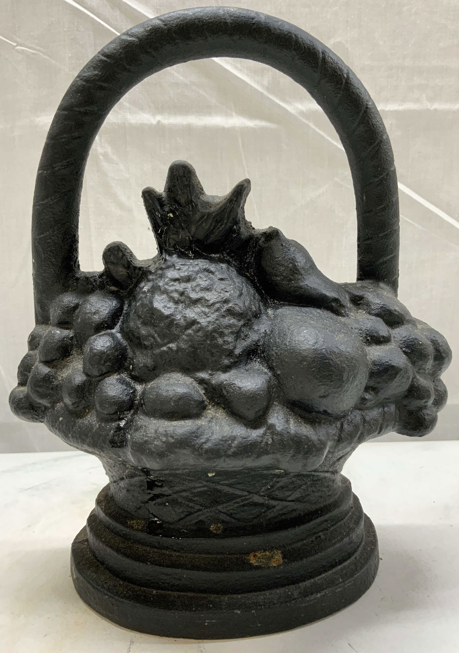 Cast Iron Fruit Basket Doorstop (1 of 6)