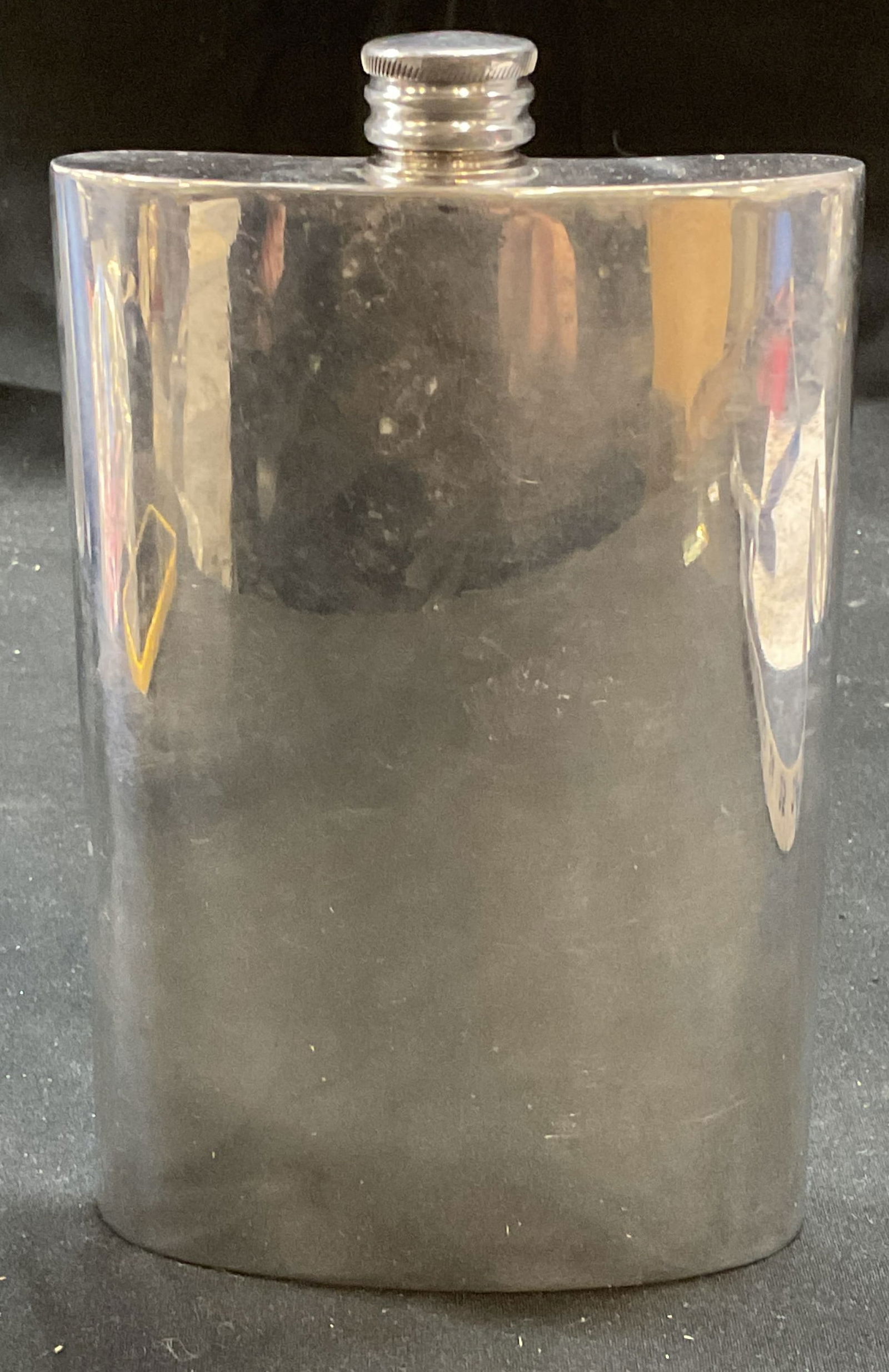 Comoys Pewter Hip Flask, England (1 of 6)