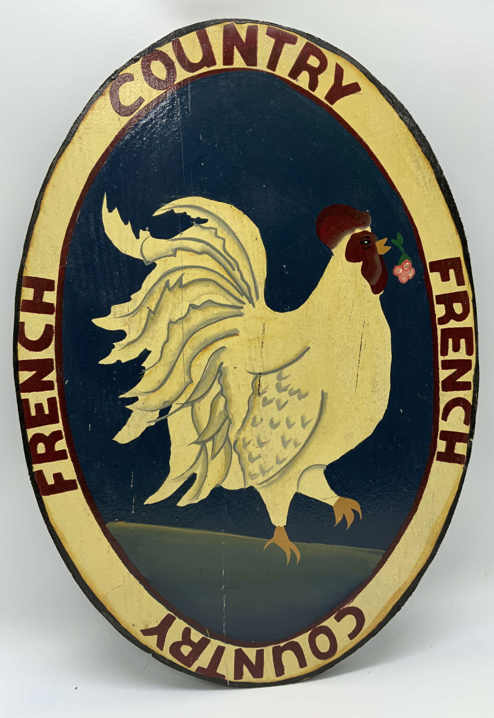 French Country Rooster Wooden Decorative Sign (1 of 6)