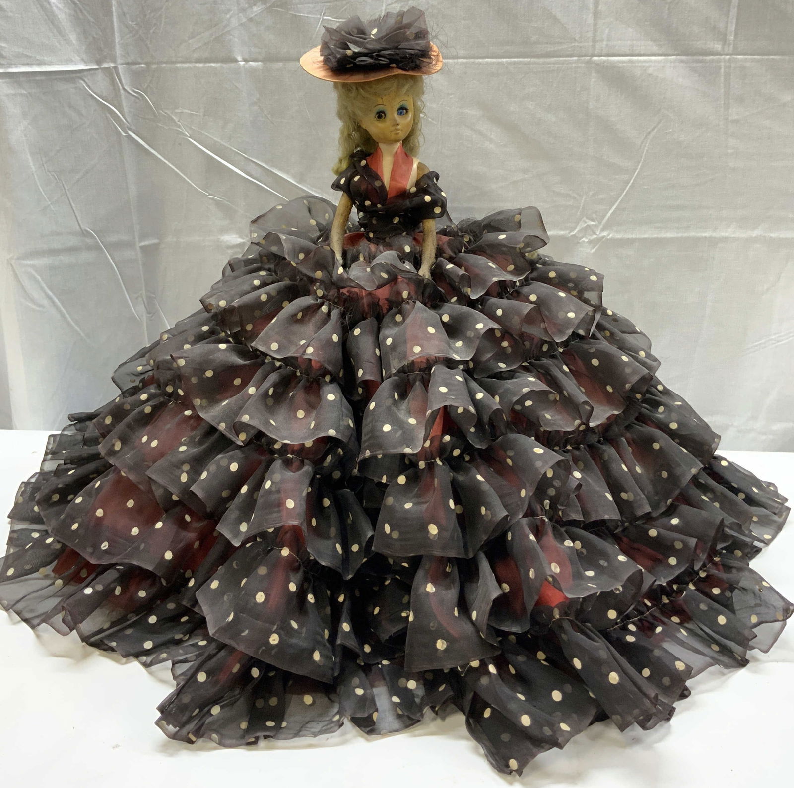 Vintage A&H Doll W Polka Dot Ball Gown (1 of 8)