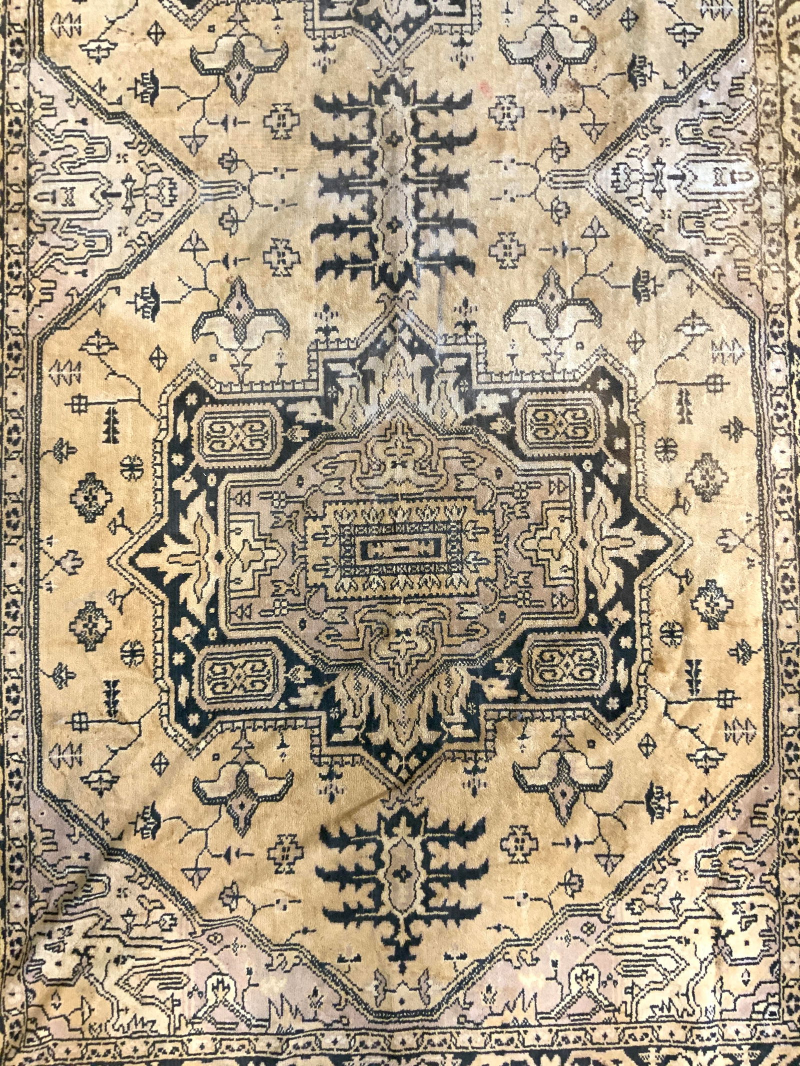 Vintage Handmade Oriental Wool Area Rug (1 of 8)