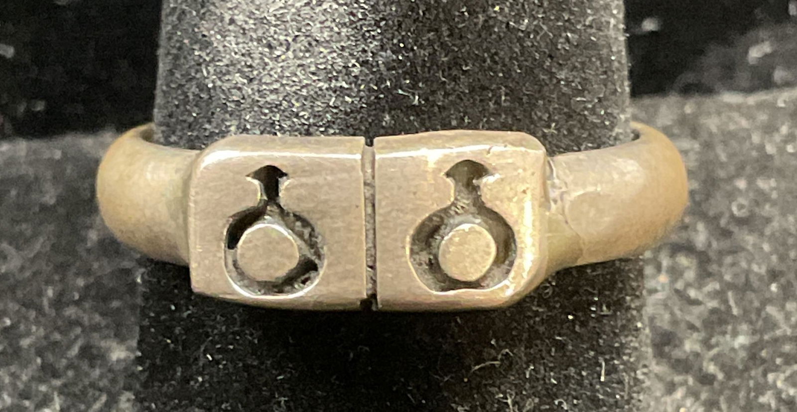 Vtg Sterling Silver Male Symbol Ring, Mexico (1 of 6)