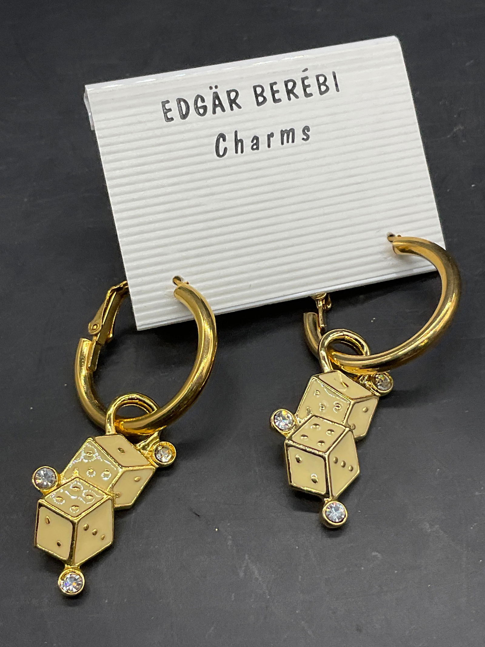 EDGAR BEREBI NWT Enamel Dice Dangle Earrings (1 of 6)