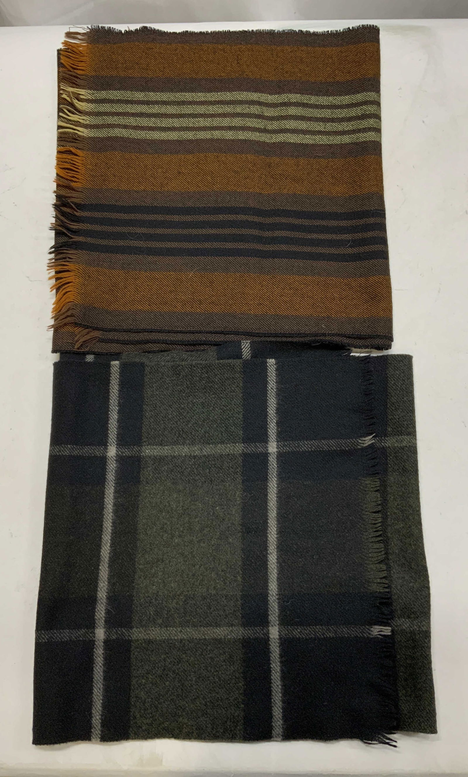 2 Scarves, SAKS FIFTH AVENUE Wool Plaid & More (1 of 8)