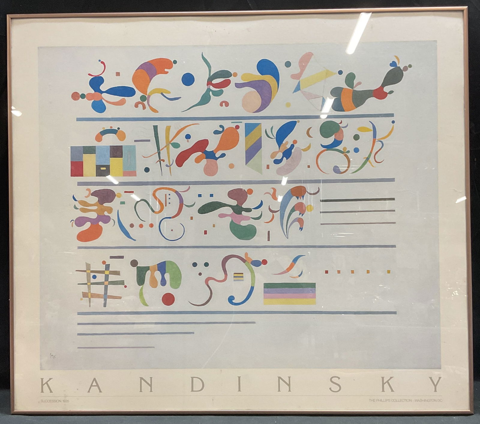 Framed Kandinsky Phillips Collection Lithograph (1 of 6)