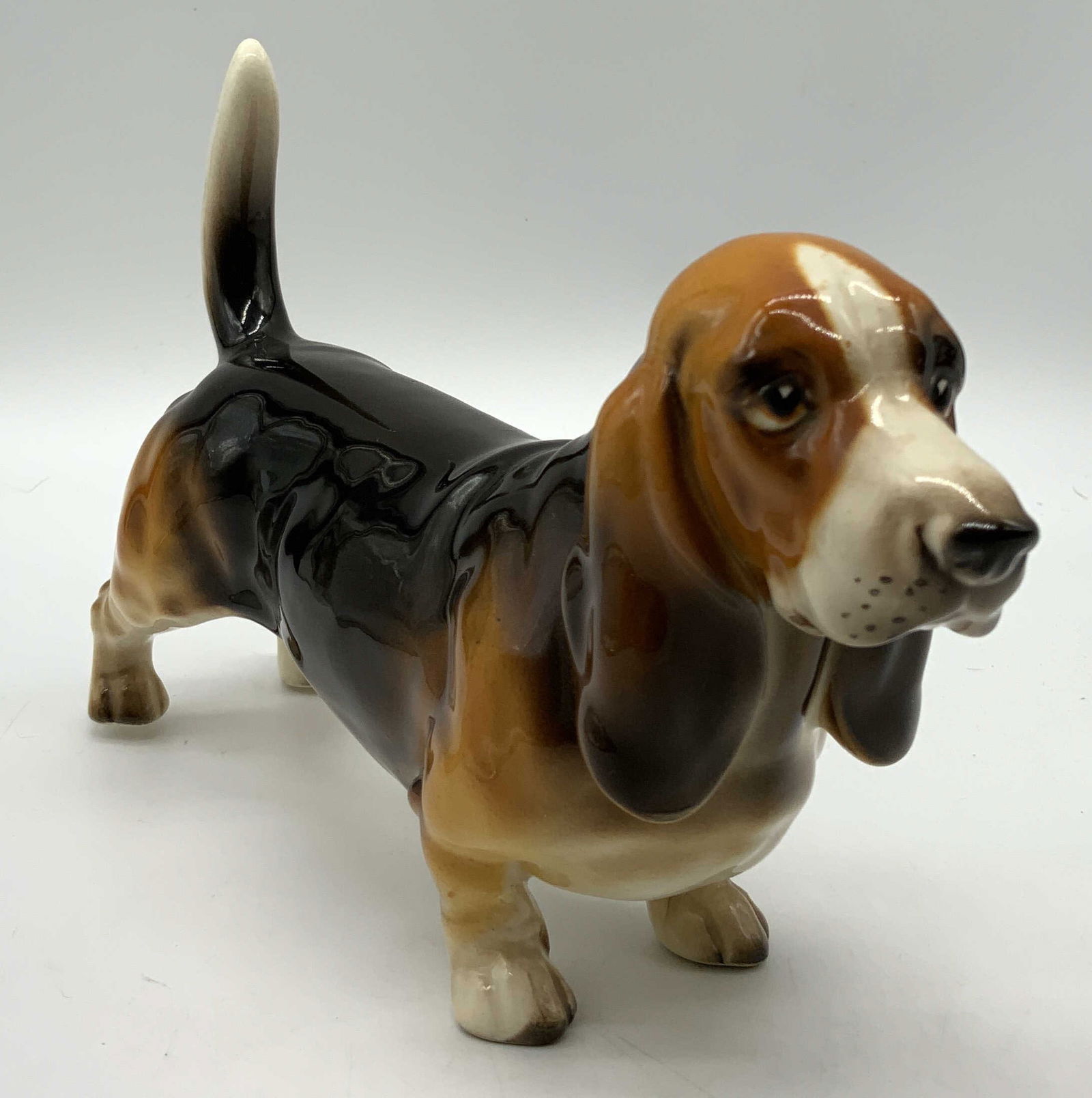 Basset Hound Dog Ceramic Figurine (1 of 6)