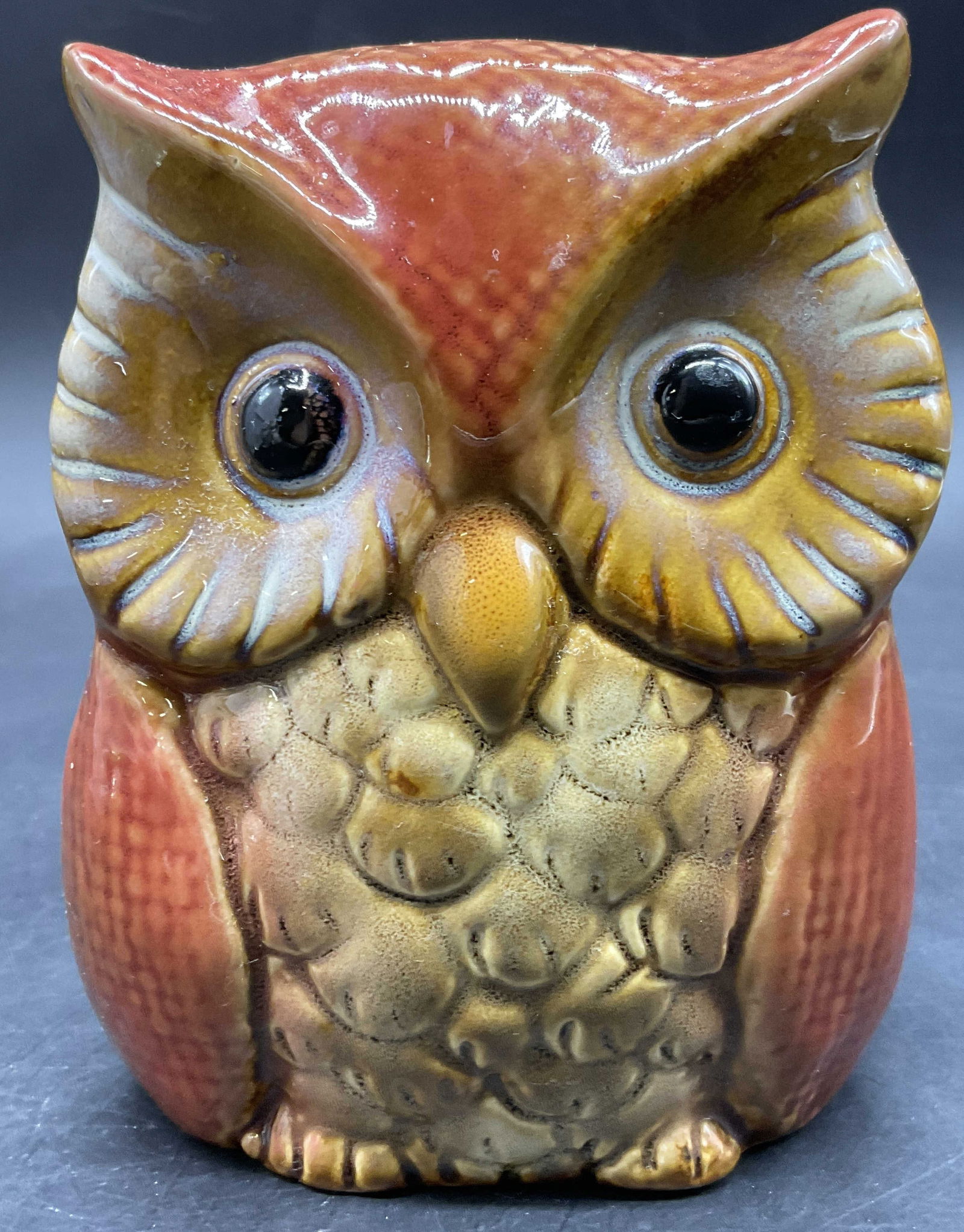 Glazed Ceramic Owl Figural Napkin Holder (1 of 7)