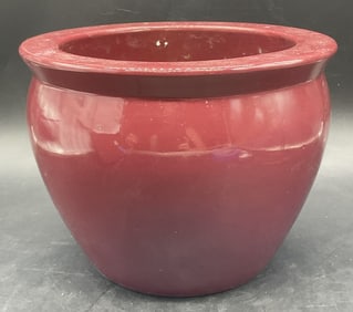 MID ATLANTIC POTTERY Handmade Burgundy Planter