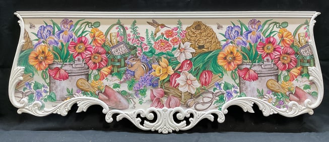 Ellie Haggerty Garden Scene Carousel Panel