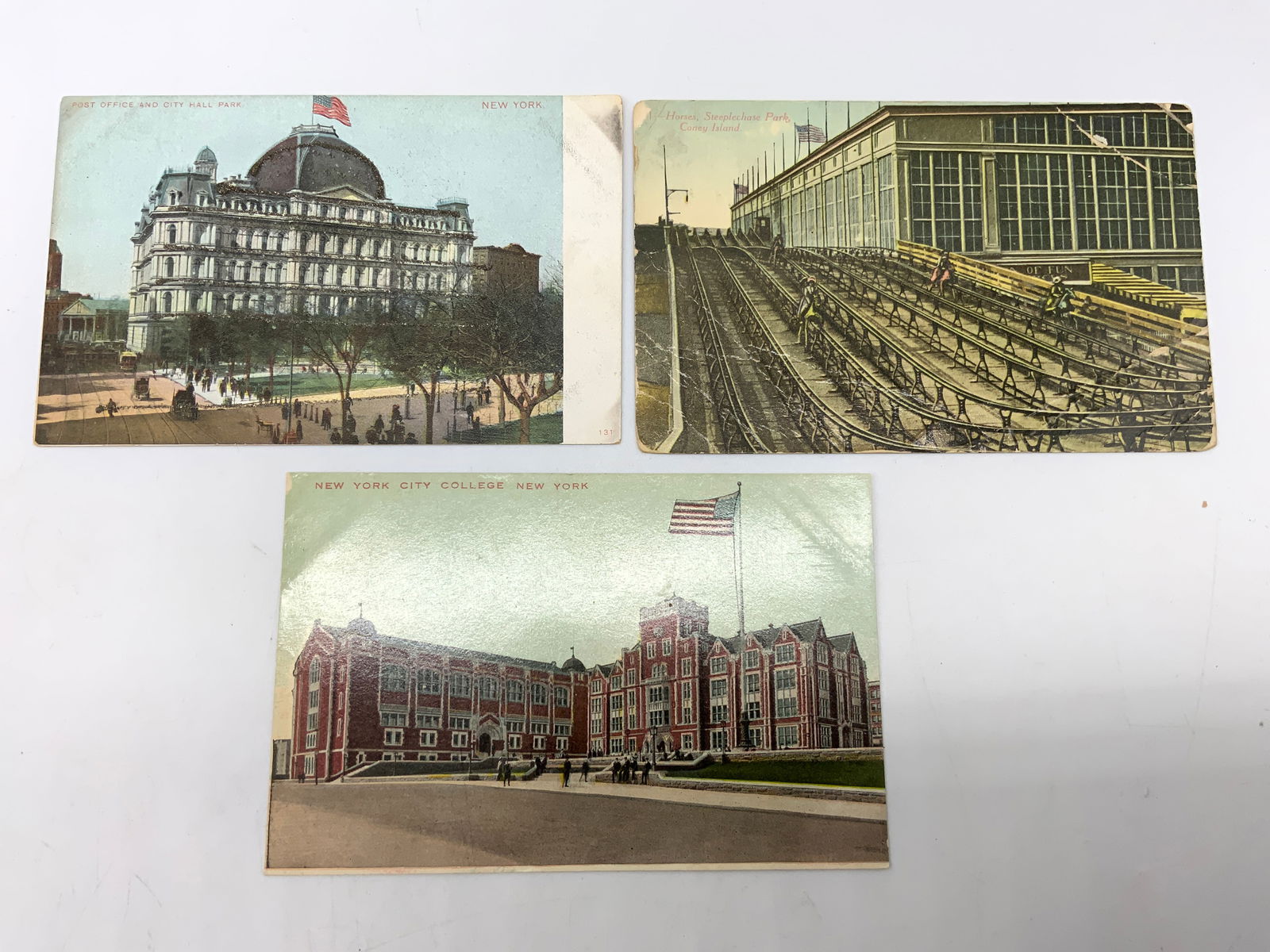 3 Antique Illustrated Post Cards 1910s (1 of 9)