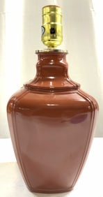 UL Vintage Glass Table Lamp Brown