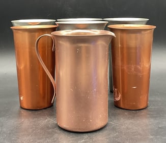 Lot 7 COLOR CRAFT Vintage Metal Cups & More