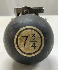 Vintage Black Sphere Novelty Lighter 7 3/4