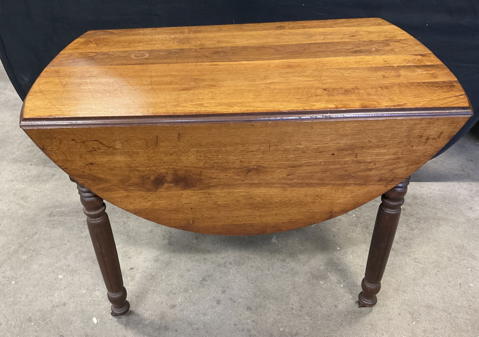 Vintage Wooden Drop Leaf Table on Casters (1 of 10)