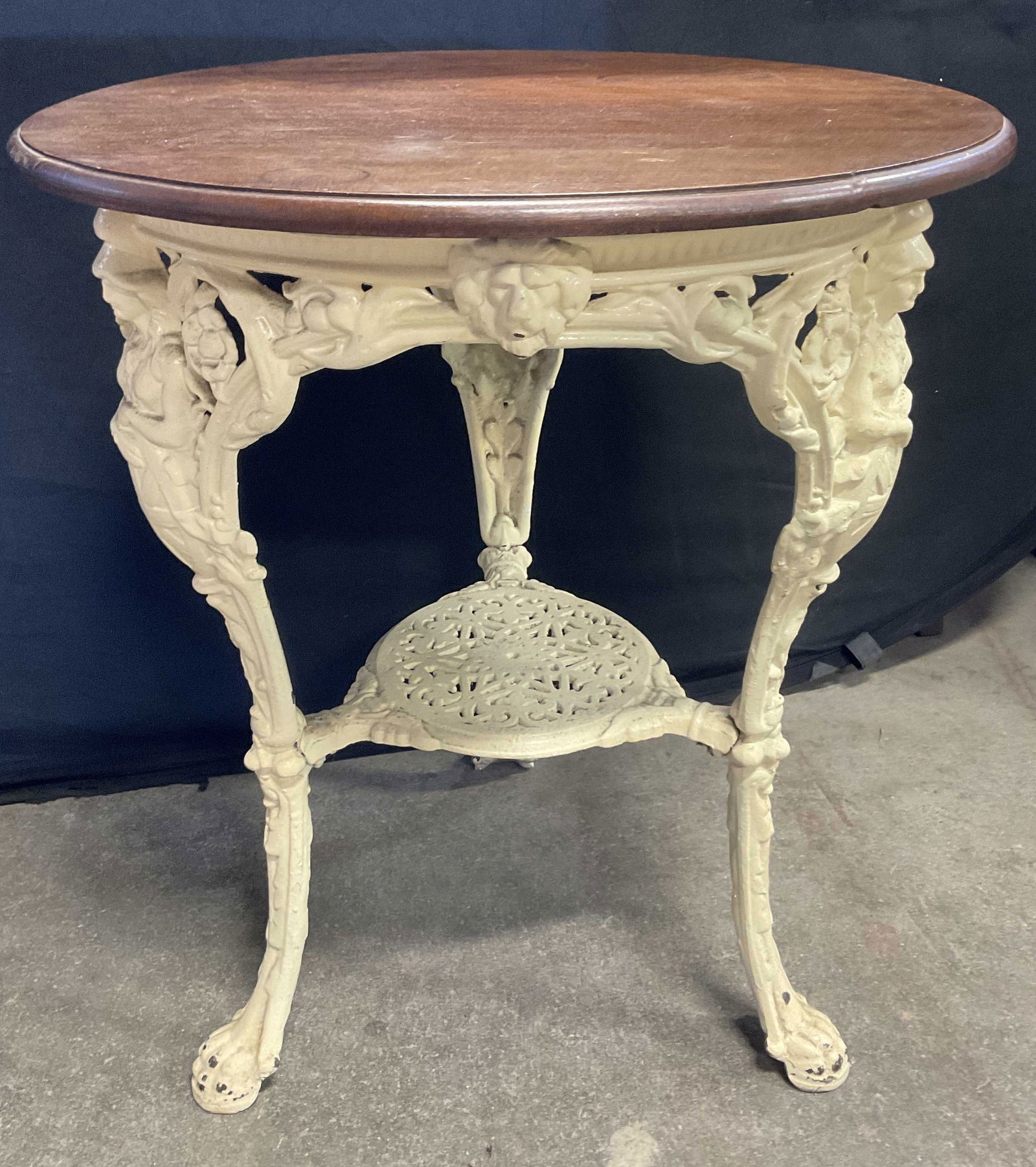 Vintage Wood & Iron Figural Claw Footed Table (1 of 11)