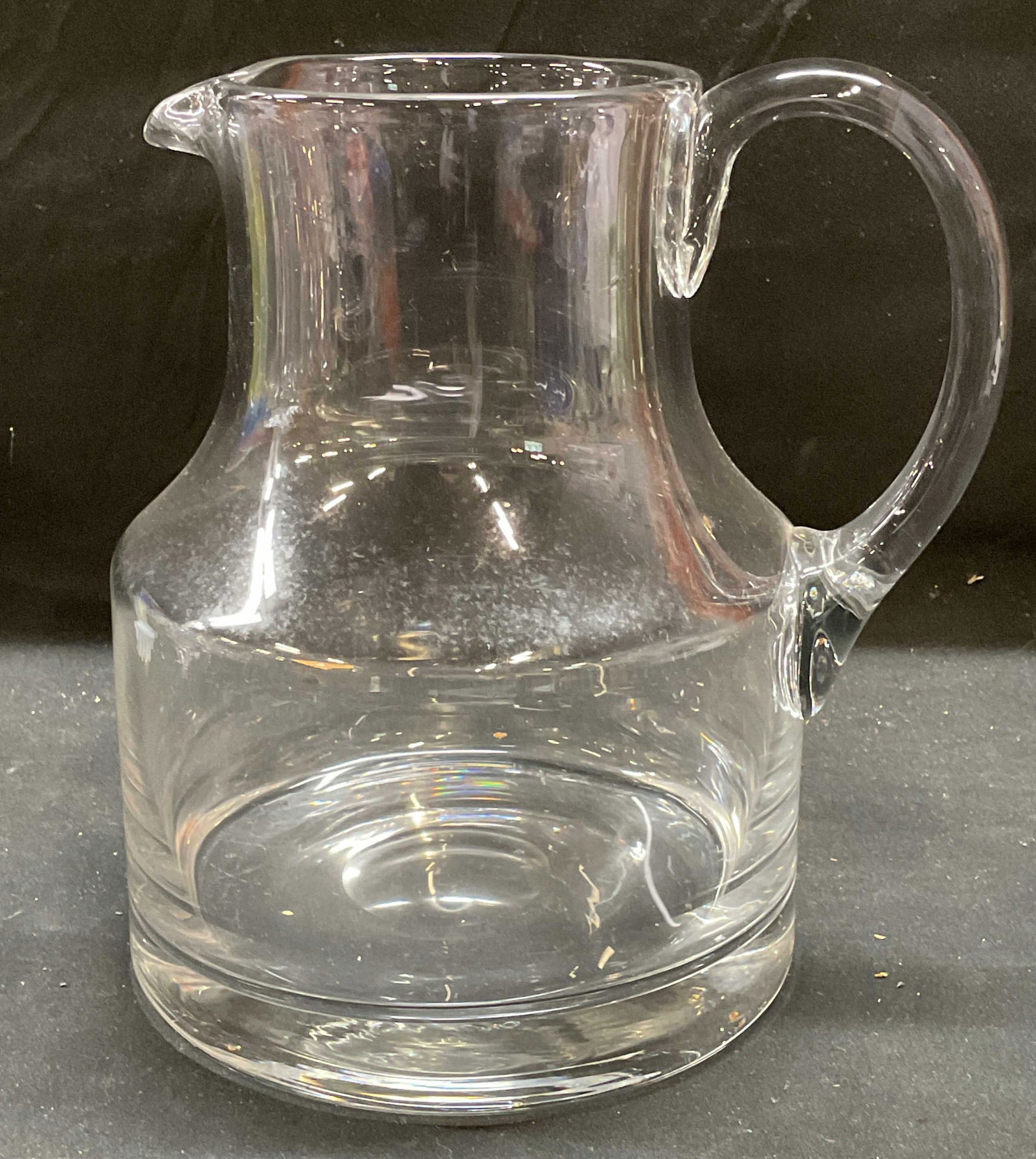 Hand Blown Clear Glass Jug Pitcher (1 of 6)