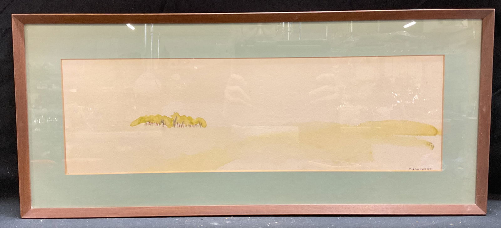 Sgnd M Sherman Landscape Watercolor Painting 1971 (1 of 6)