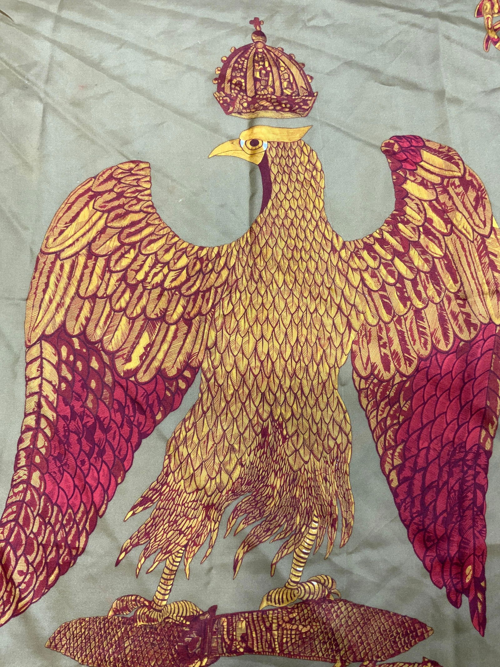 Metropolitan Museum of Art Eagle Silk Scarf JAPAN (1 of 9)