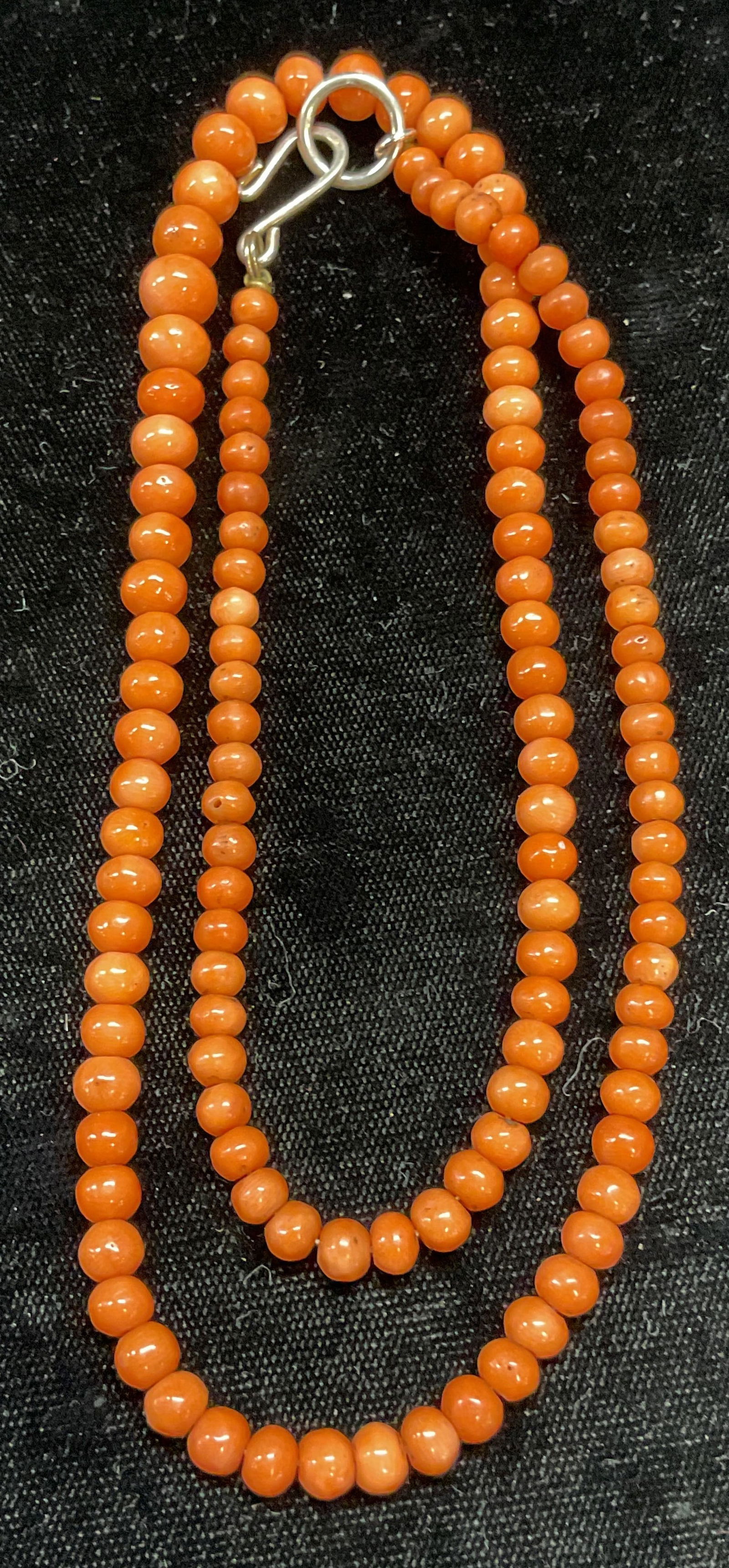 Vintage Red Coral Beaded Necklace (1 of 6)