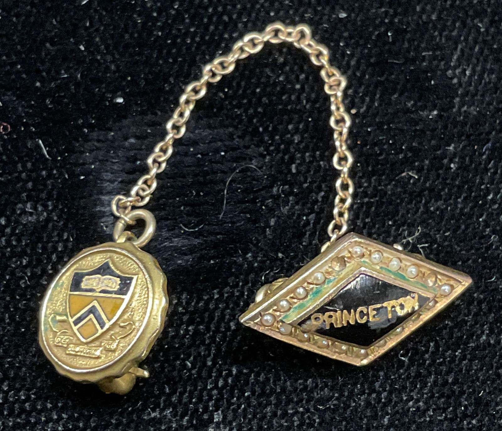 Vtg 10k Gold Princeton Tie Tack Lapel Pin (1 of 7)