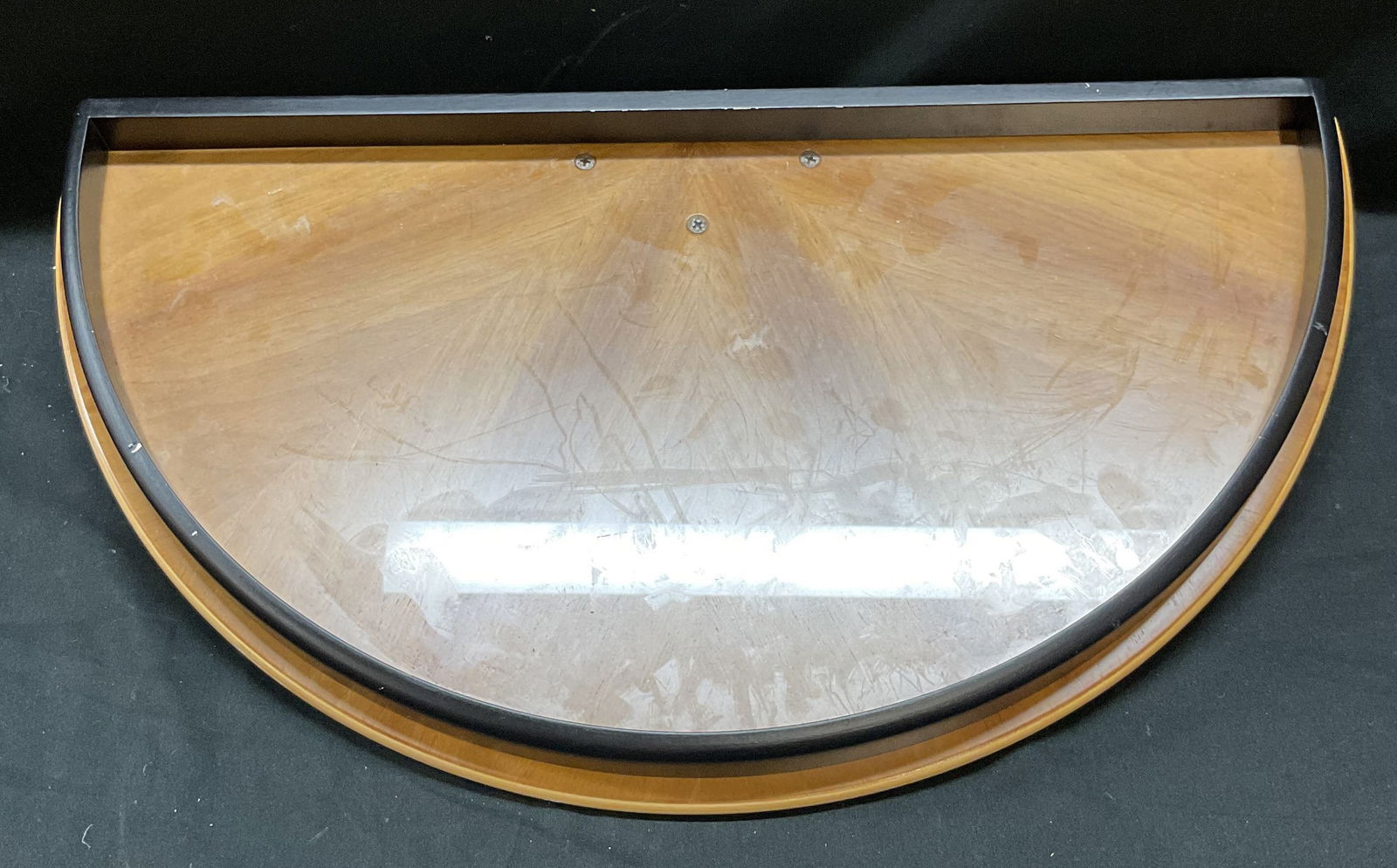 Progetti Italy Wood Half Moon Wall Shelf (1 of 7)