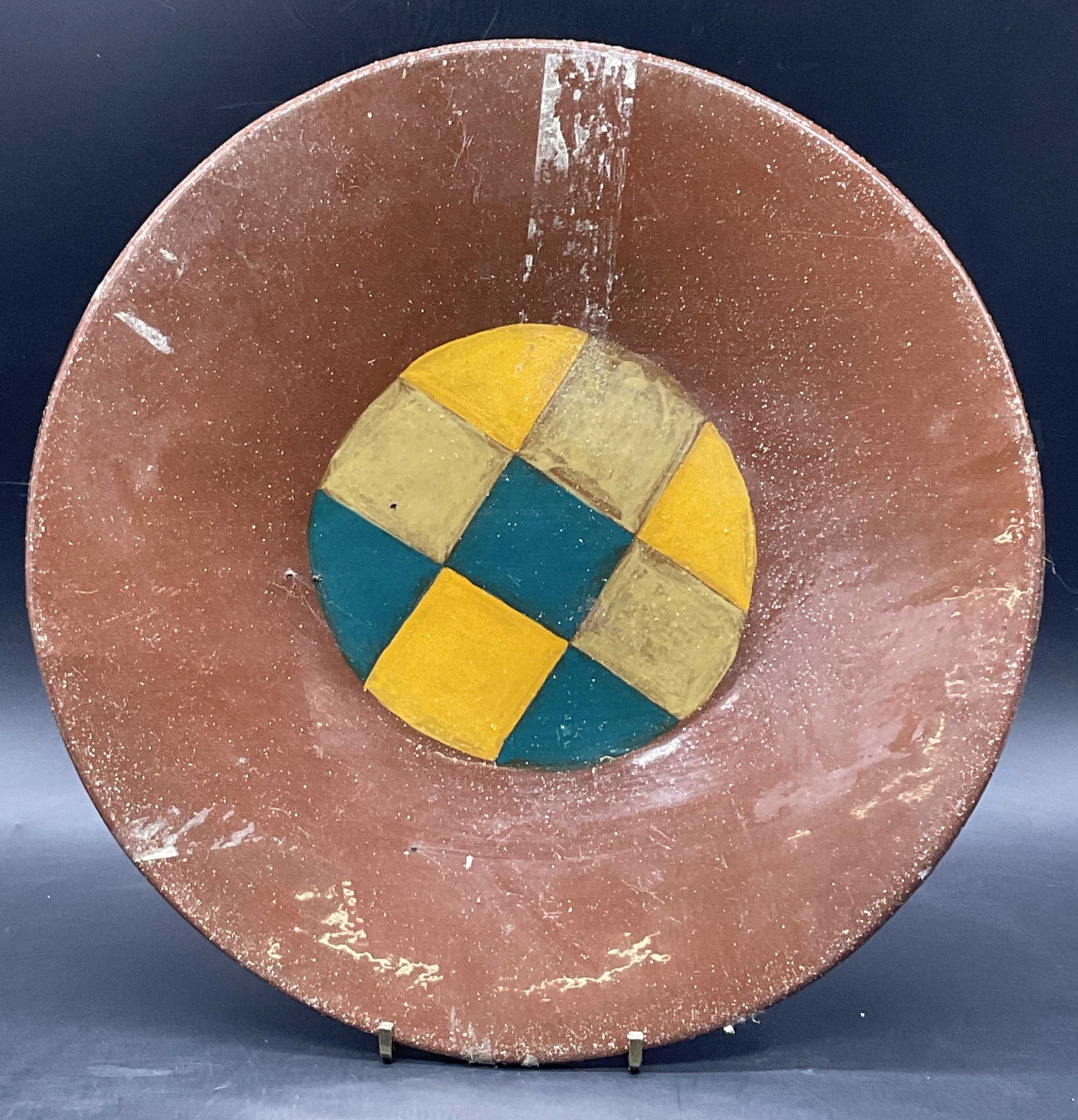 Trademarked Vintage Handmade Pottery Plate (1 of 7)