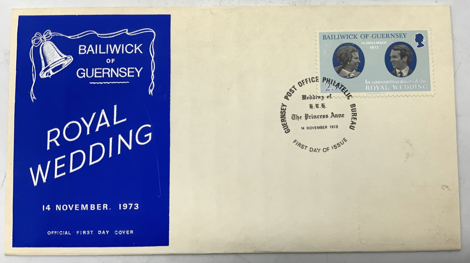 First Day Cover Commemoration Royal Wedding 1973 (1 of 6)