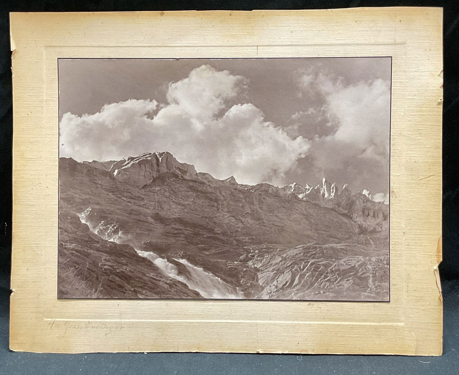 1930 Signed Mountain Landscape Photo Print (1 of 6)