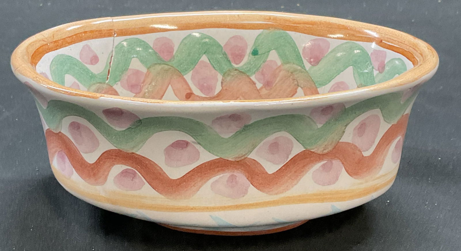 Vintage Mackenzie Childs Pottery Bowl (1 of 7)